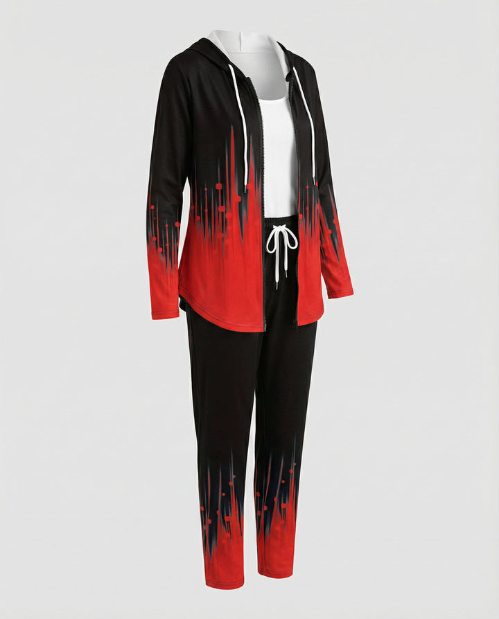 Comfortable women's gradient tracksuit