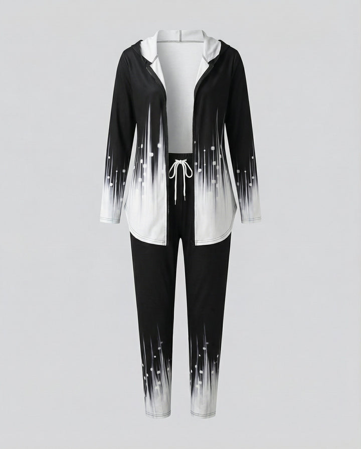 Comfortable women's gradient tracksuit