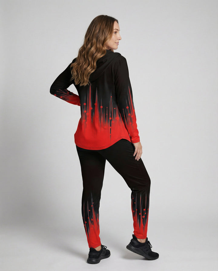 Comfortable women's gradient tracksuit