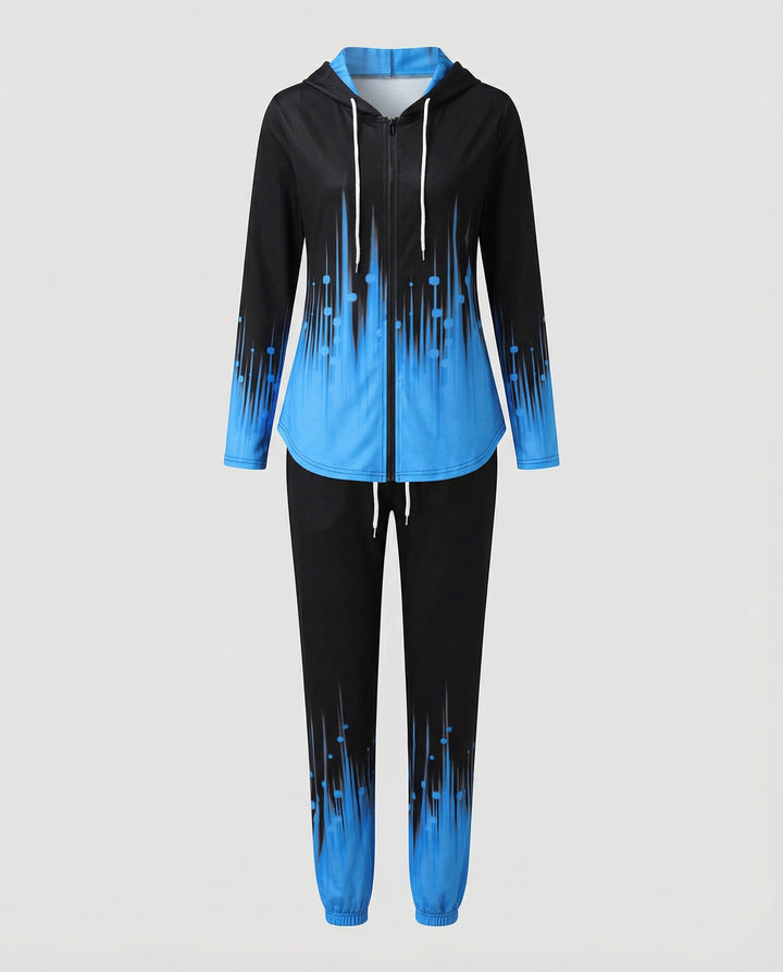 Comfortable women's gradient tracksuit