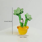 Plants with Pot Glass Ornament | Happy Growers