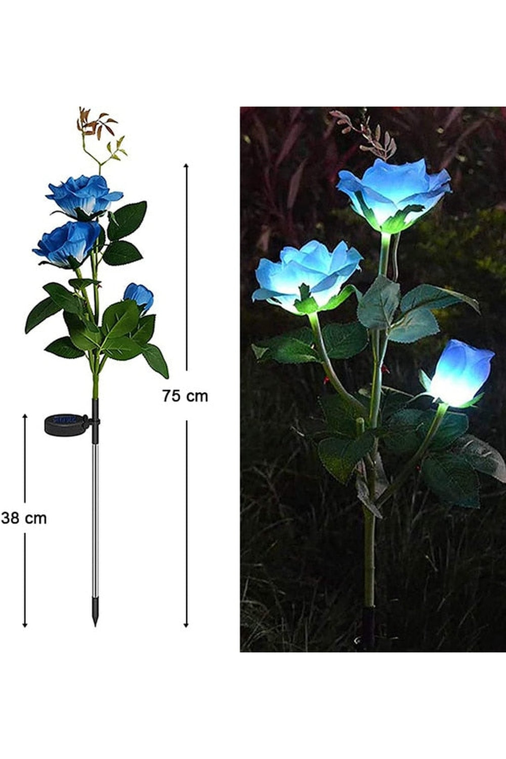 Solar LED Flower Lamp