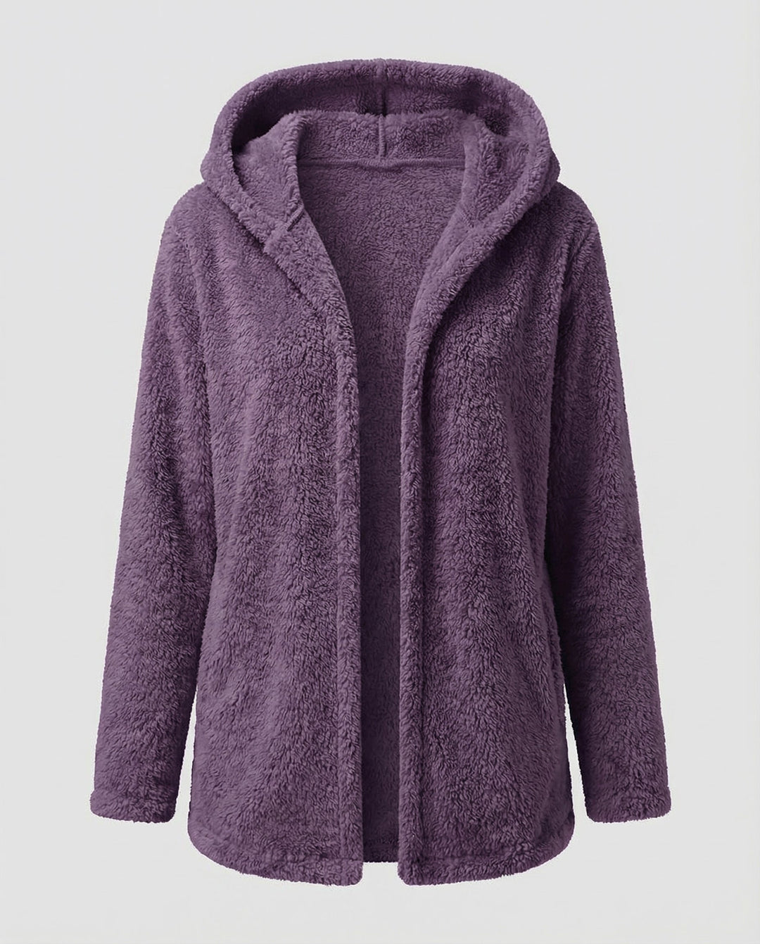 Teddy Fleece Jacket Women Long