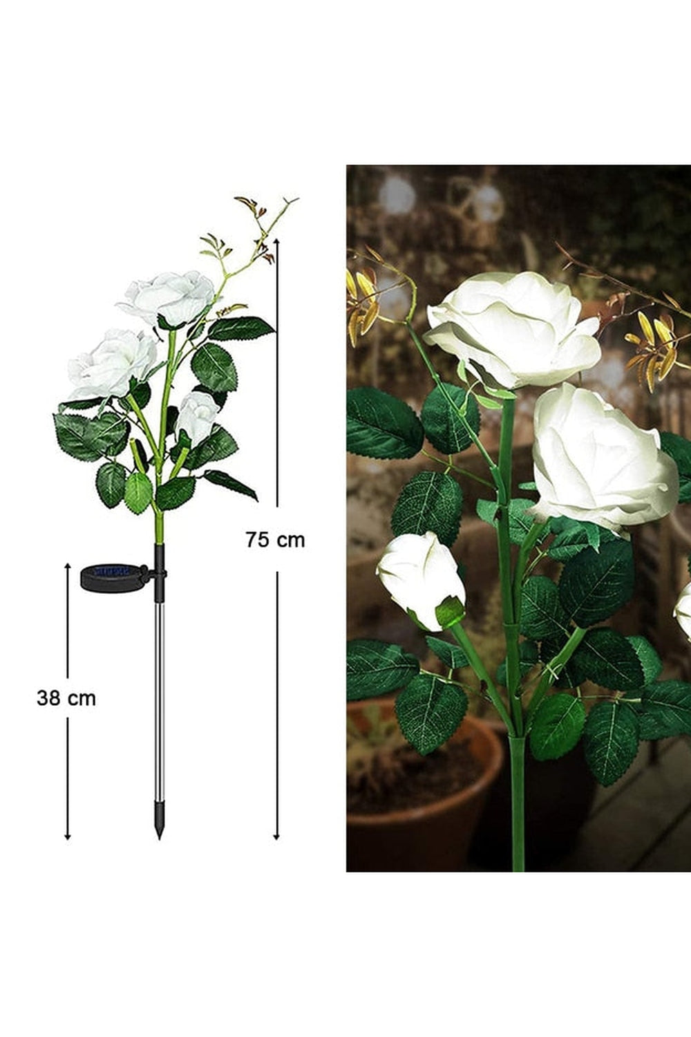 Solar LED Flower Lamp