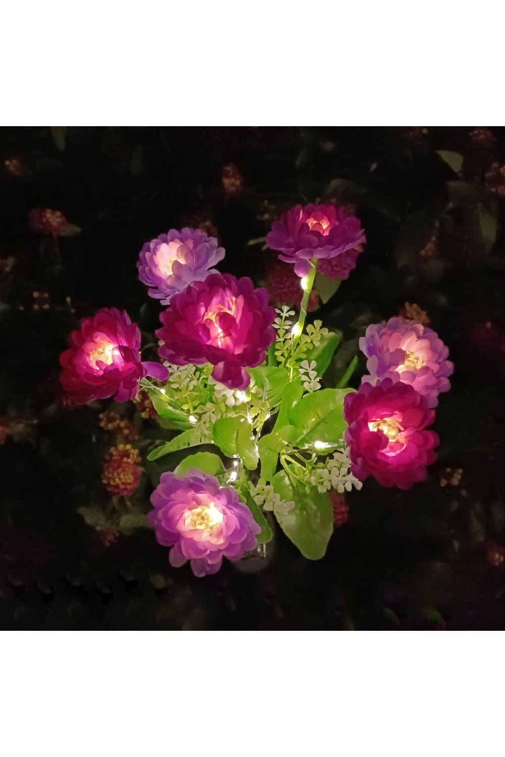 Solar LED Flower Lamp