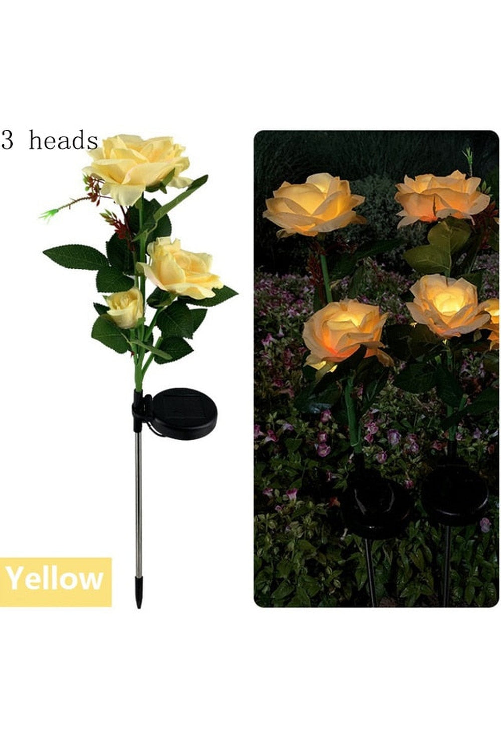 Solar LED Flower Lamp