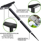 Lumora SolPath Garden lights | Solar powered | IP65 Waterproof | Height adjustable | Warm & Cool white | For paths, terrace & garden