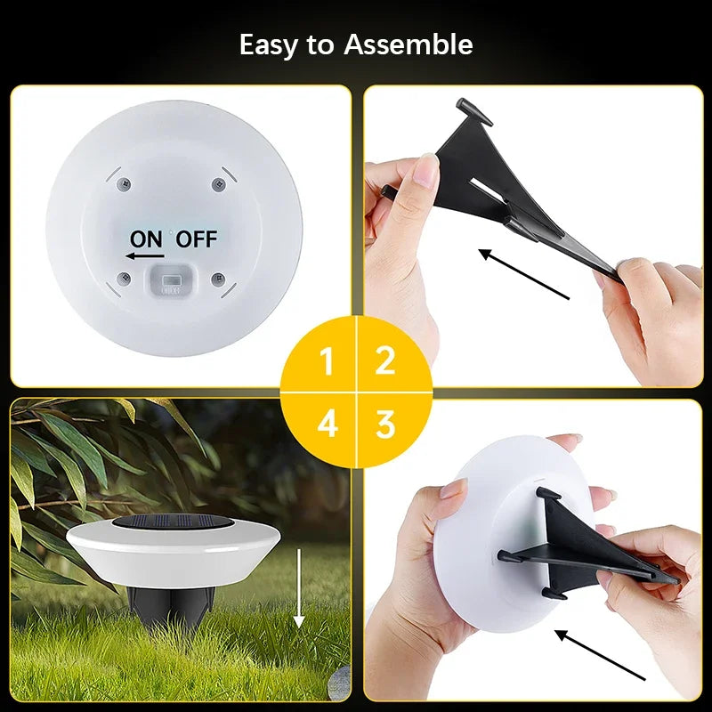 Solar Outdoor Pathway 4-Piece Lights