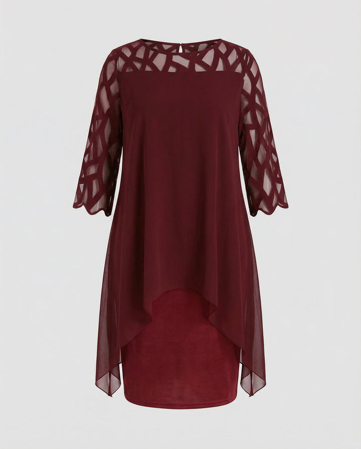 Elegant plus size midi dress