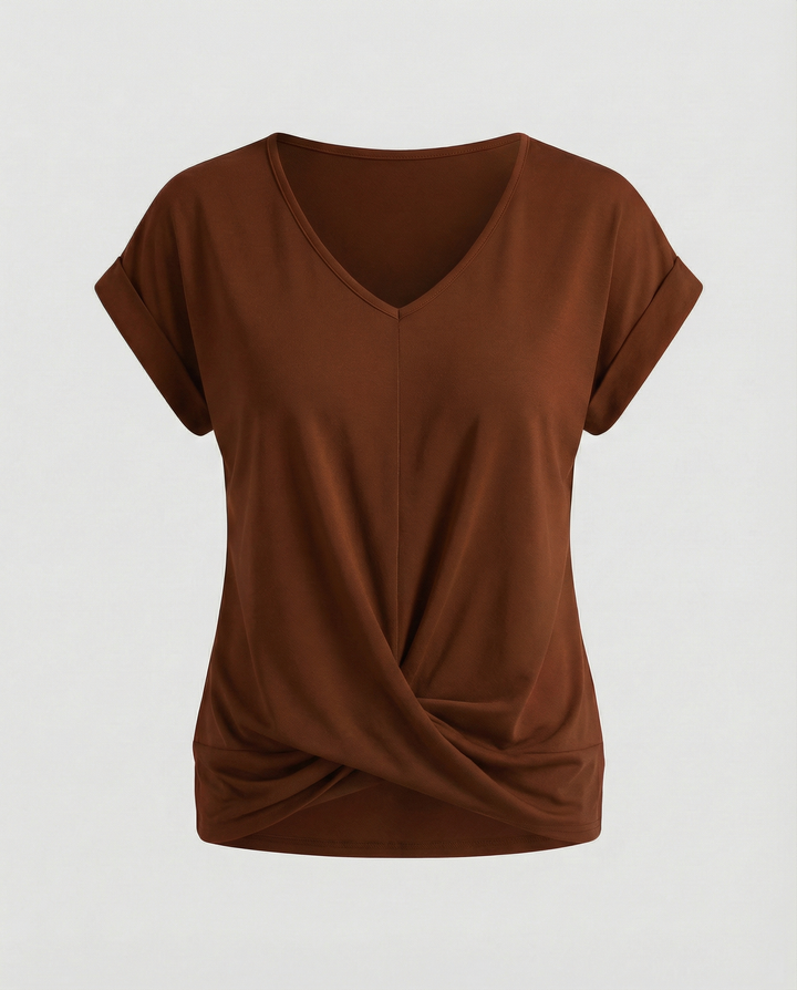 Elegant Women's V-Neck Blouse