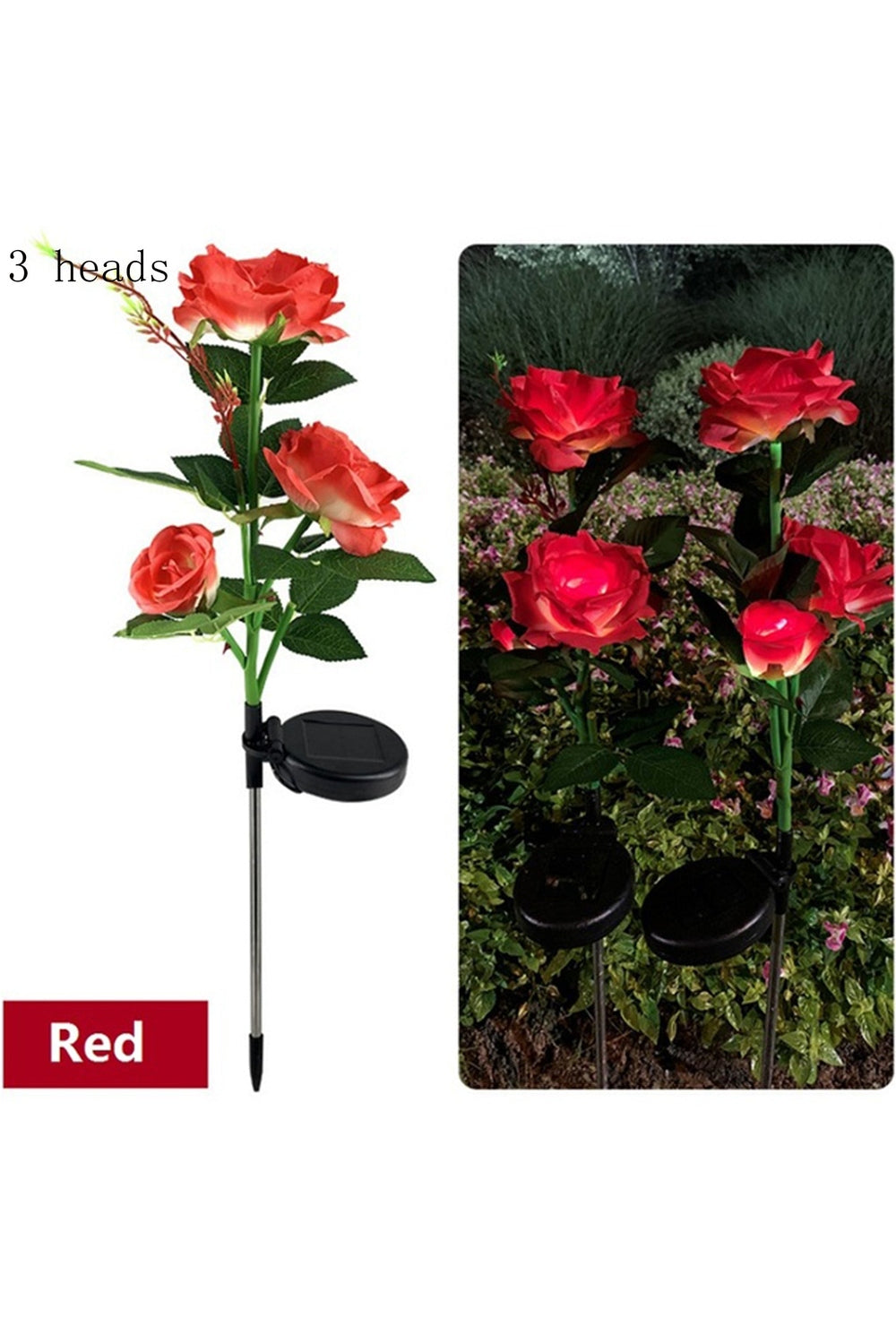 Solar LED Flower Lamp