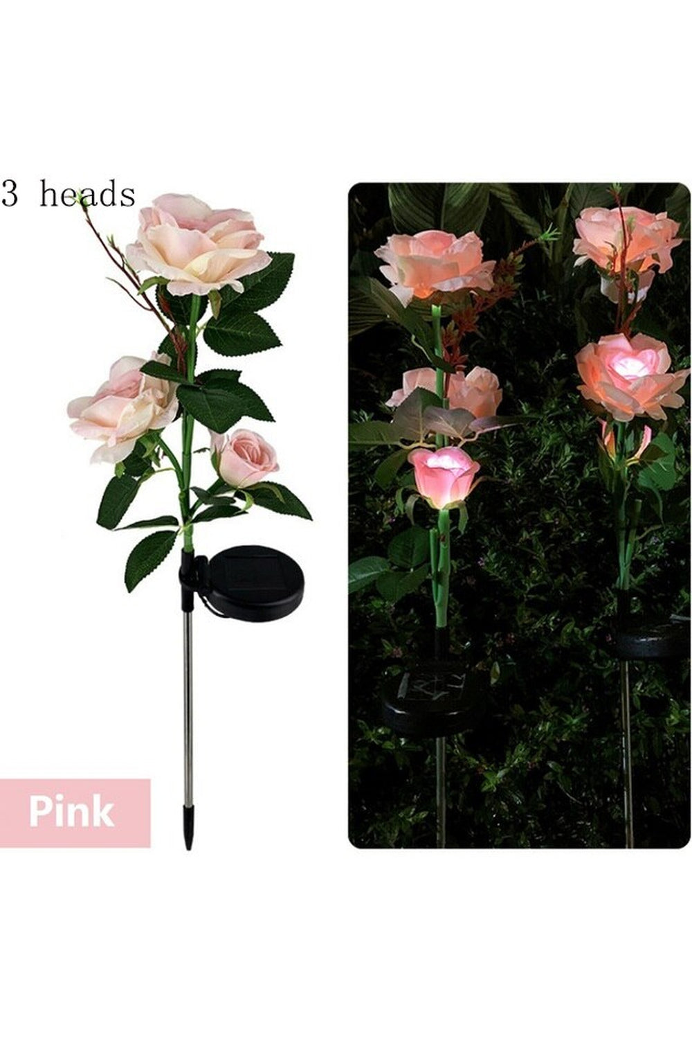 Solar LED Flower Lamp