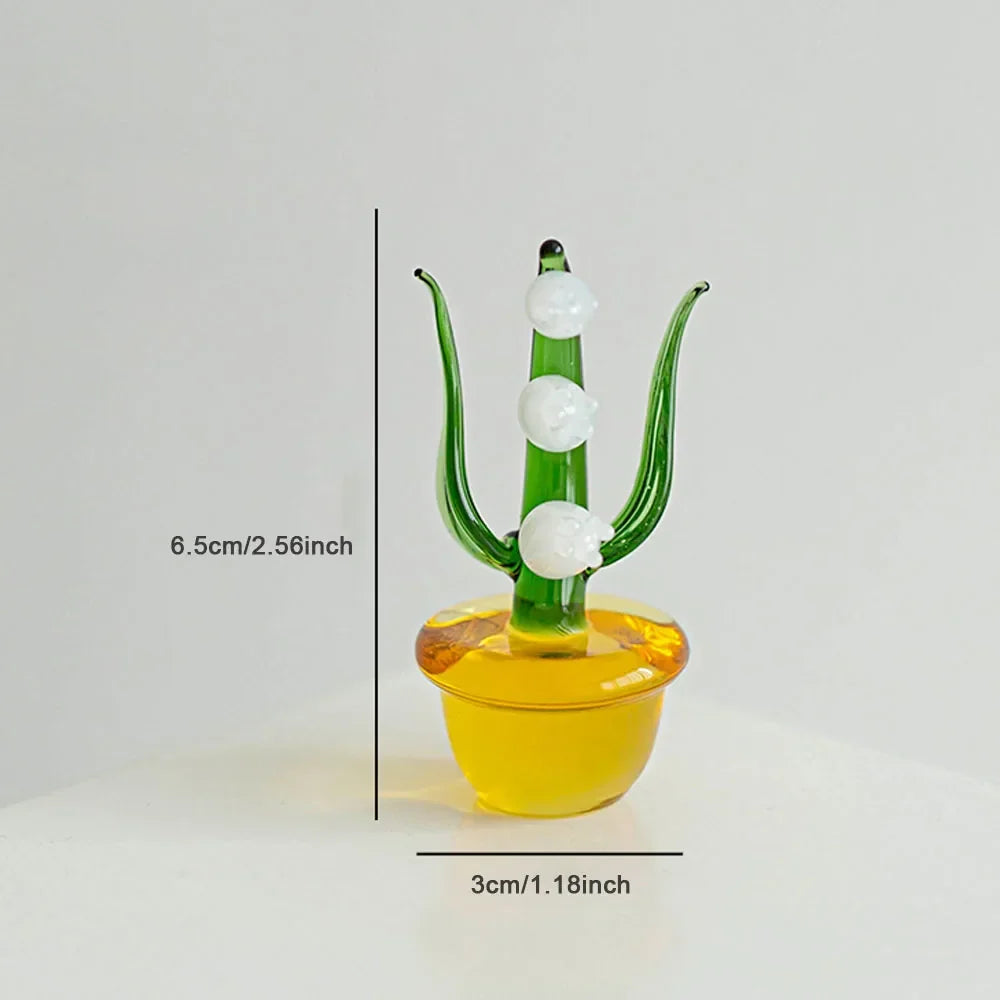 Plants with Pot Glass Ornament | Happy Growers