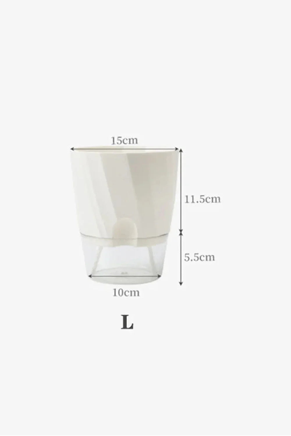Transparent office plant pot | Happy Growers