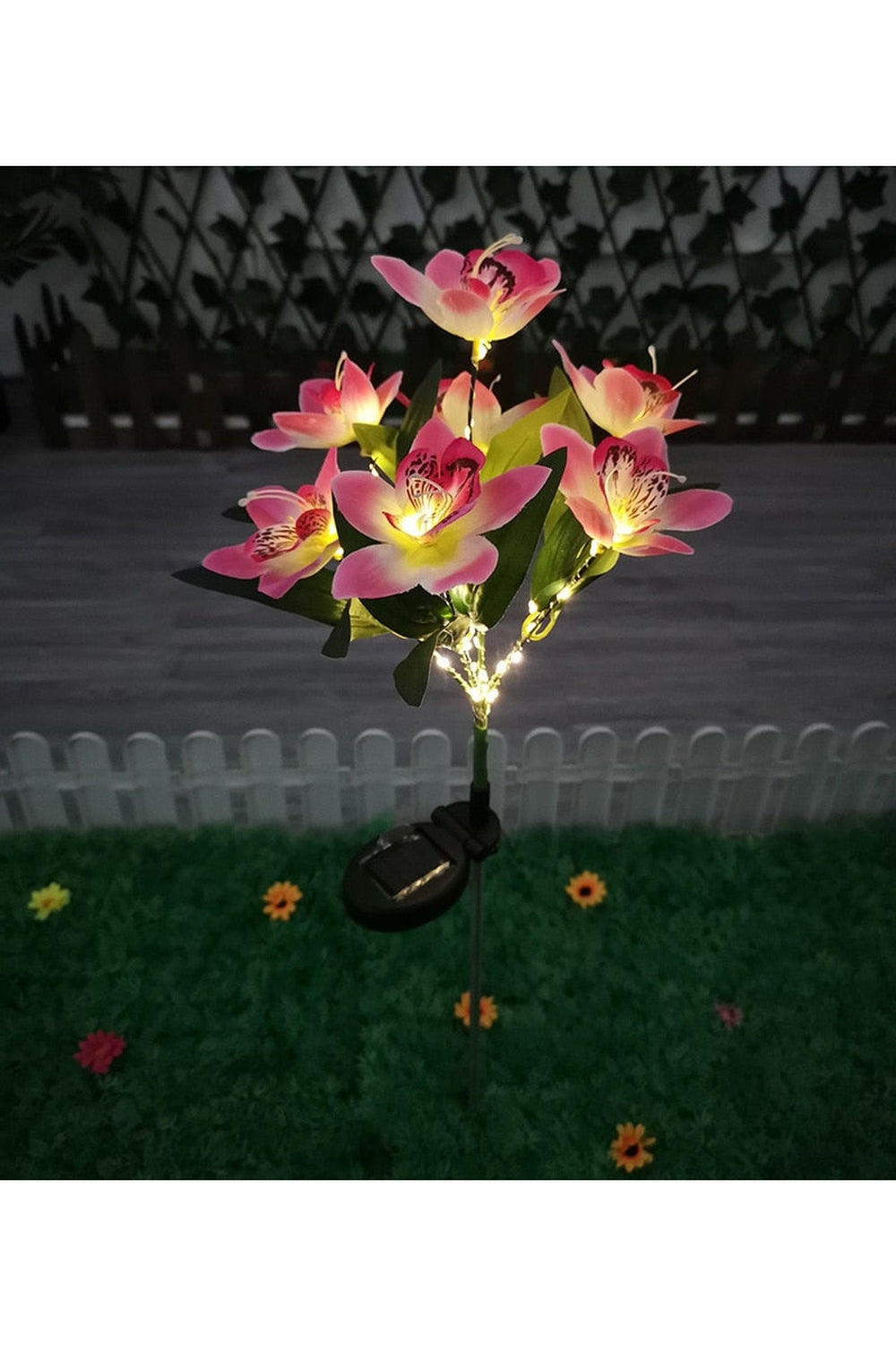 Solar LED Flower Lamp