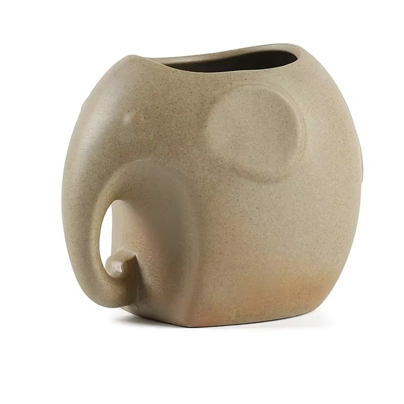 Happy Growers | Handcrafted Animal Ceramic Succulent Pots, Small Breathable Desktop Planters