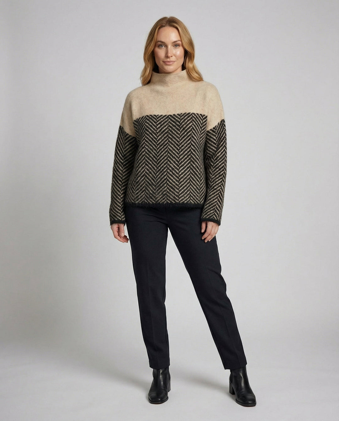 Soft Cashmere Roll Neck Sweater