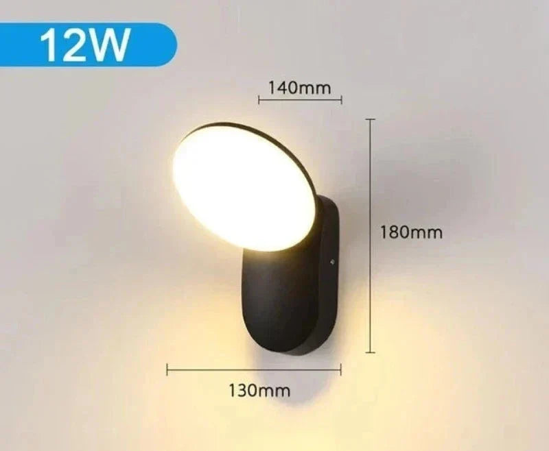 Modern LED porch light with motion sensor - Waterproof outdoor lighting, energy-saving, ideal for terrace and entrance |