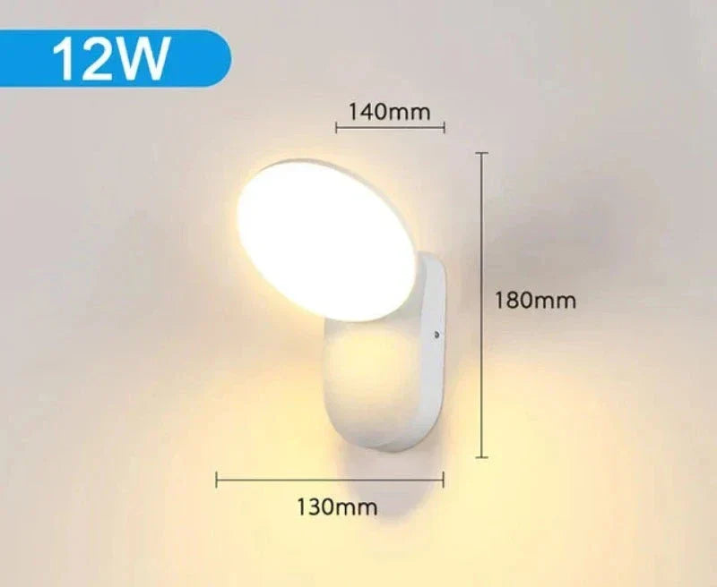 Modern LED porch light with motion sensor - Waterproof outdoor lighting, energy-saving, ideal for terrace and entrance |