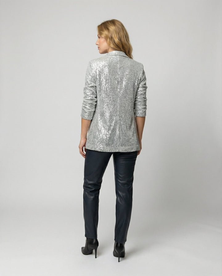 Elegant Sequin Blazer Women