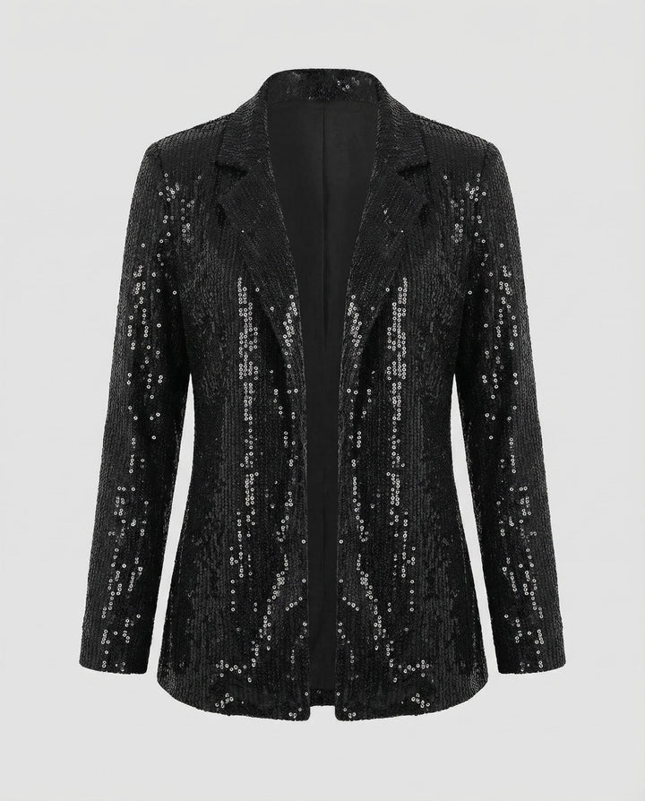 Elegant Sequin Blazer Women