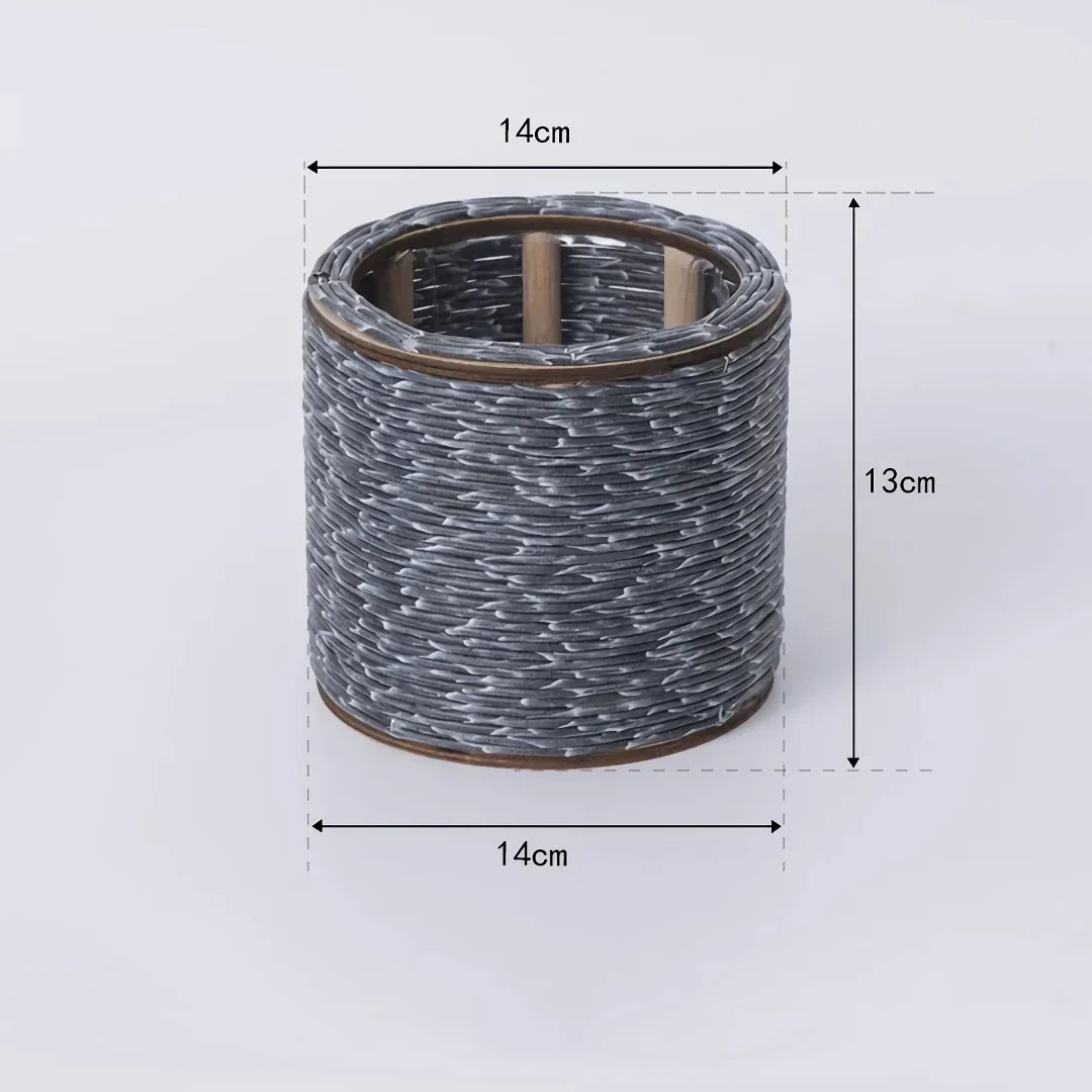 Happy Growers | Nordic Hand-Woven Imitation Rattan Flower Pot
