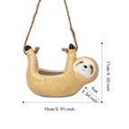 Happy Growers | Sloth Hanging Ceramic Wall Vase