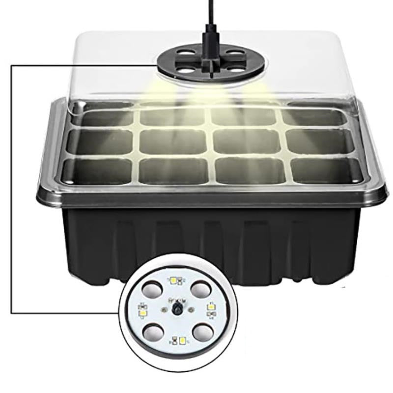Seed Starter Trays with Grow Light, 5 sets | House Growers
