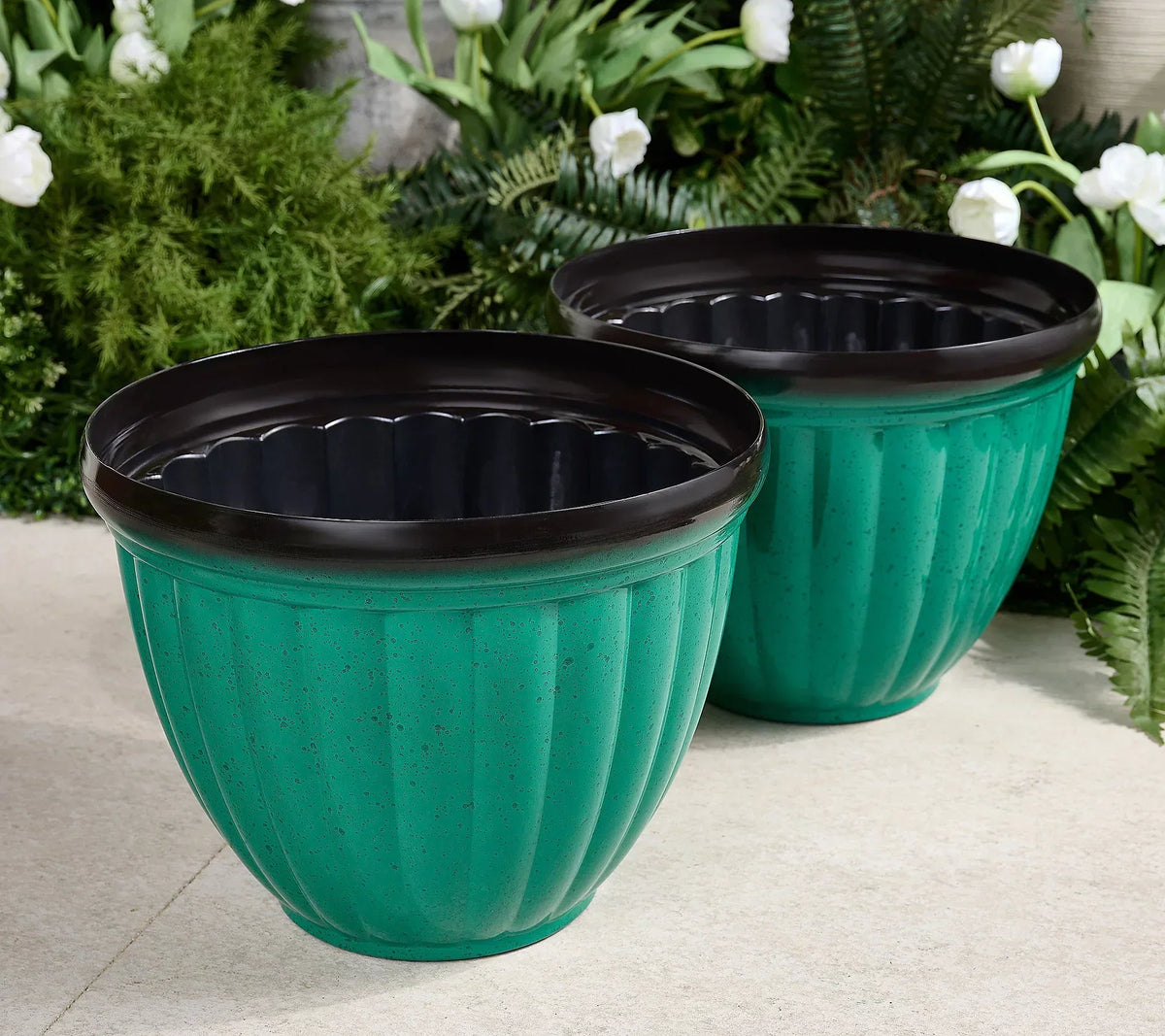 Happy Growers | Breathable Plant Pot | Ribbed Root Growth Design | Double Drain System | Indoor & Outdoor