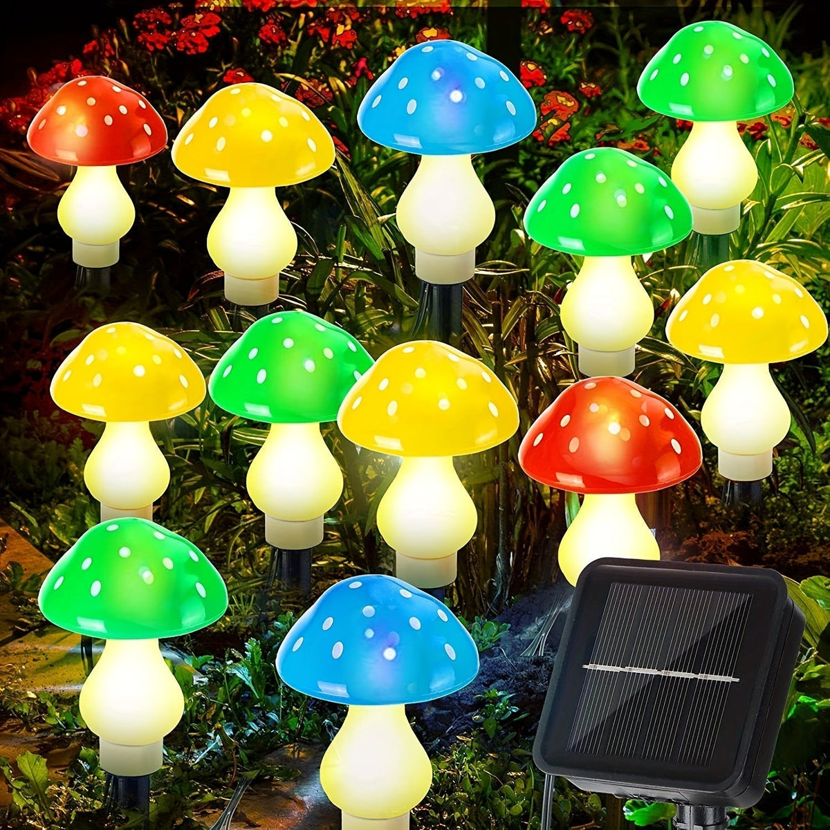SolarGlow Lamp - Energy-saving Garden Lighting with 8 Modes |