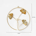 Happy Growers | Elegant Gold Iron Wall-Mounted Hydroponic Flower Pot