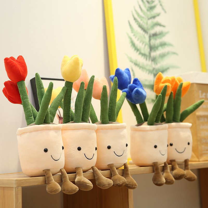 Happy Growers | Bubbly Tulip Flower Pot Plush