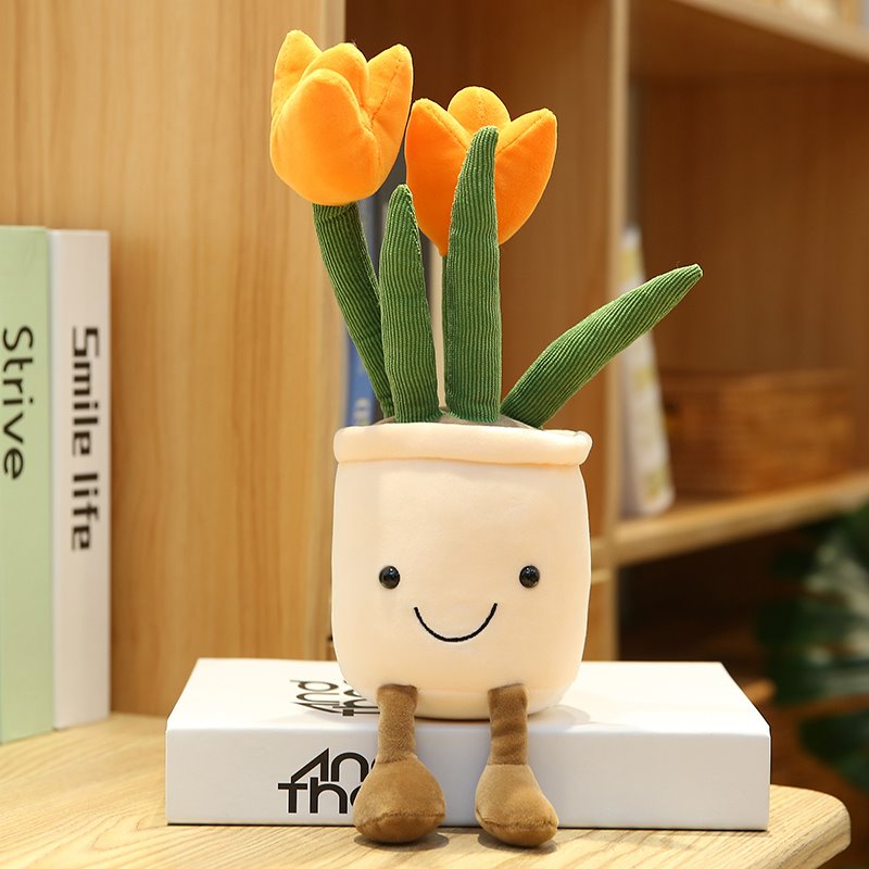Happy Growers | Bubbly Tulip Flower Pot Plush