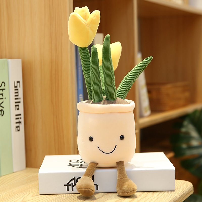 Happy Growers | Bubbly Tulip Flower Pot Plush
