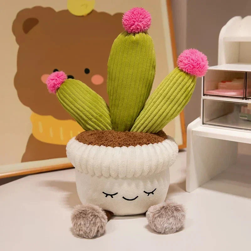 Happy Growers | Cute Cactus Flower Plant Plushie