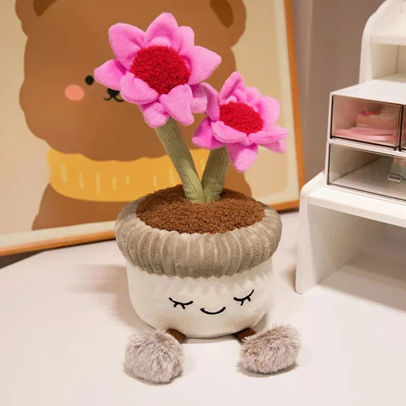 Happy Growers | Cute Cactus Flower Plant Plushie