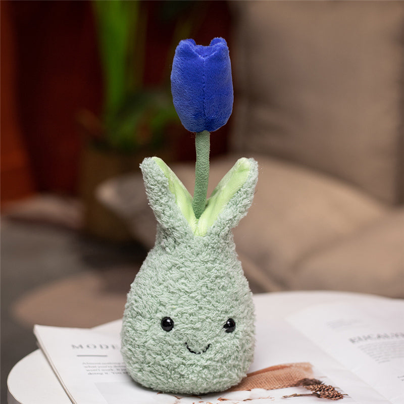 Happy Growers | Friendly Cuddly Tulip 22cm Flower Pot Plushie Collection