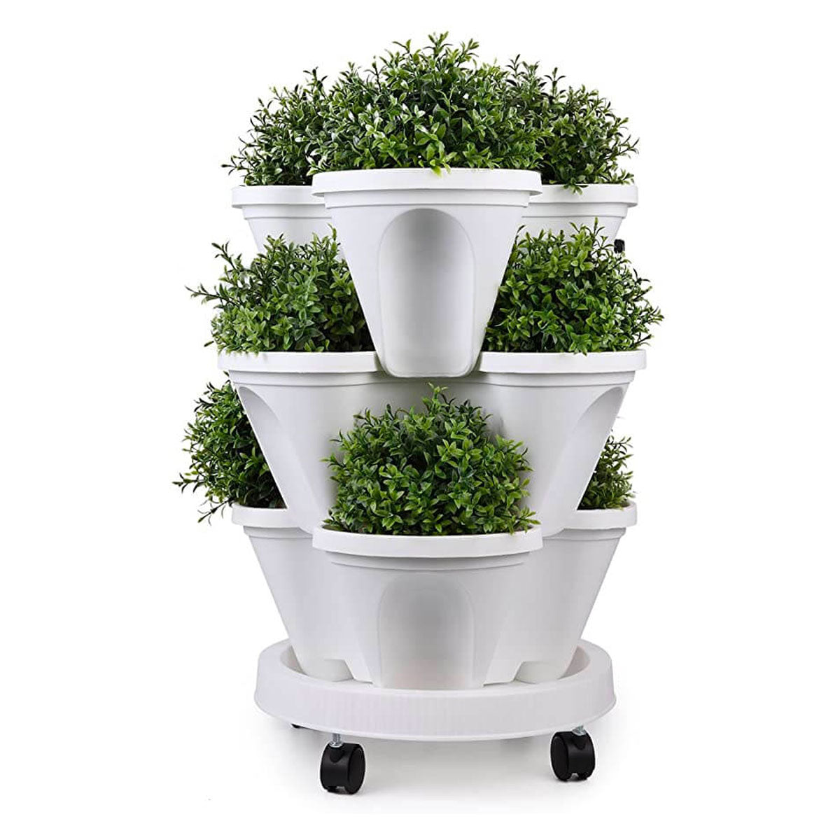 Happy Growers | Space-saving Stackable Plant Pots - StrawberryStack