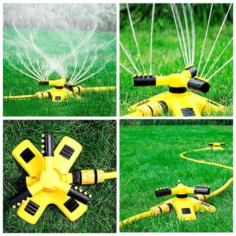 Rotating Sprinkler for Lawn  360° Coverage, Water-Saving Technology & Adjustable Spray for Efficient Garden Irrigation